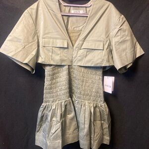 AMUR Designer Women’s Dress in Olive Green NWT